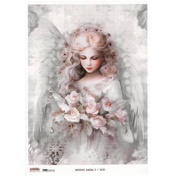 Reispapier Decoupage Bastelpapier A4 - Scraplove - Bright Angel 5