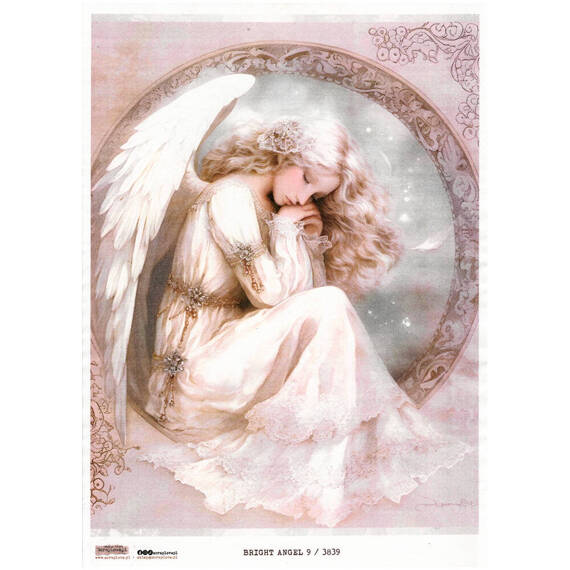 Reispapier Decoupage Bastelpapier A4 - Scraplove - Bright Angel 9