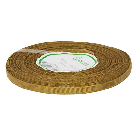 Ripsband 6 mm, gold 22,5 Meter