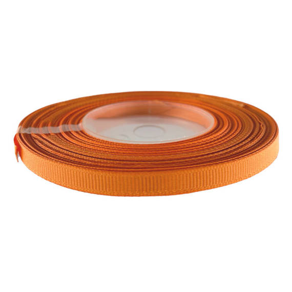 Ripsband 6 mm, orange 22,5 Meter