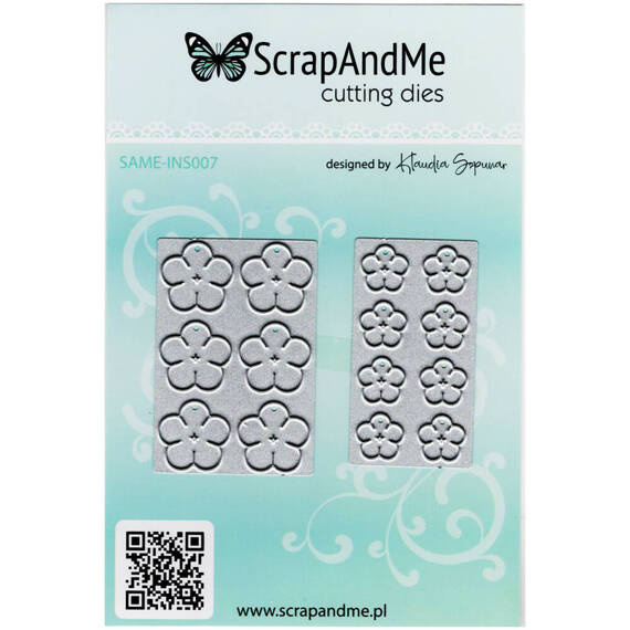 SCRAPANDME - Stanzform Präge Stanzschablone Cutting Die - Blumen INS007