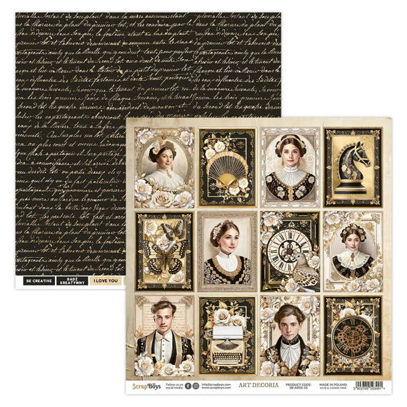 SCRAPBOYS Set 12 Blatt 30,5x30,5cm doppelseitig Scrapbooking Papier Set - Art Decoria