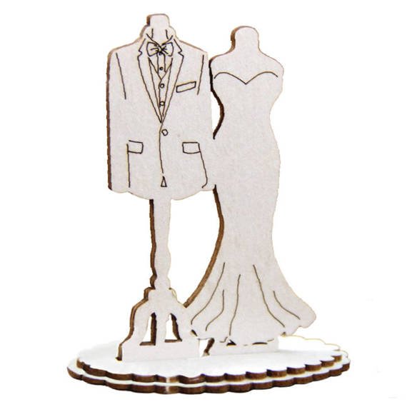 SCRAPINIEC Dekorpappe Die Cut Chipboard Dekoration Ornament, 3D Mannequin 5580