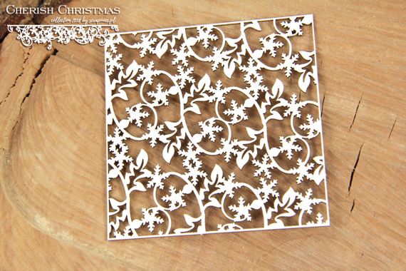 SCRAPINIEC Dekorpappe Die Cut Chipboard Dekoration Ornament, Hintergrund 5270