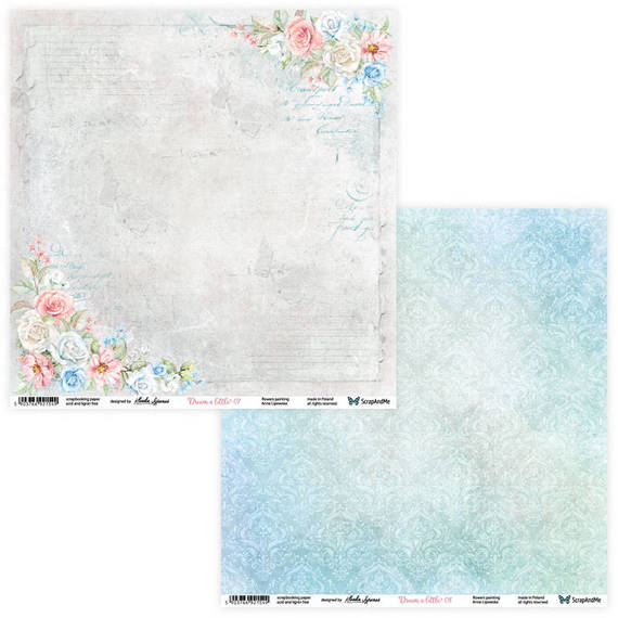 SCRAPandME 6Blatt 30x30cm doppelseitig Scrapbooking Papier 250g, Dream a little