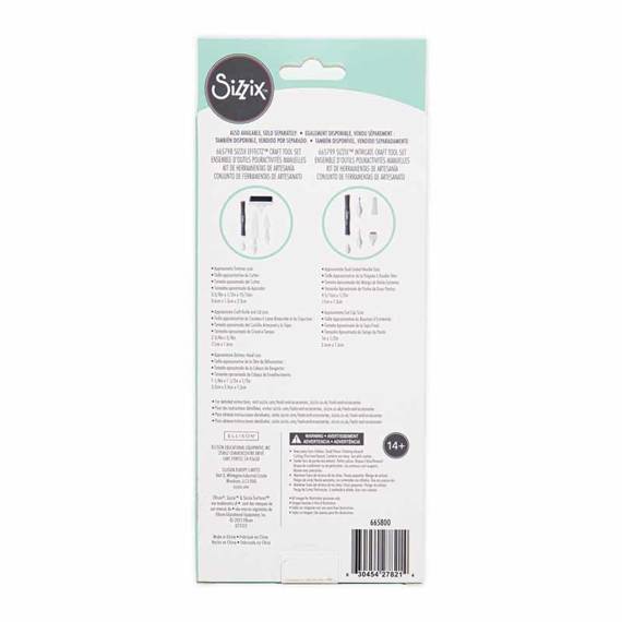 SIZZIX - 3 in 1 Werkzeugset - Trimmer Messer Papieralterung Werkzeug