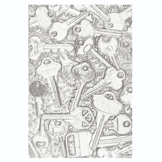 SIZZIX - 3D Textured Impressions Embossing Folder - Keys