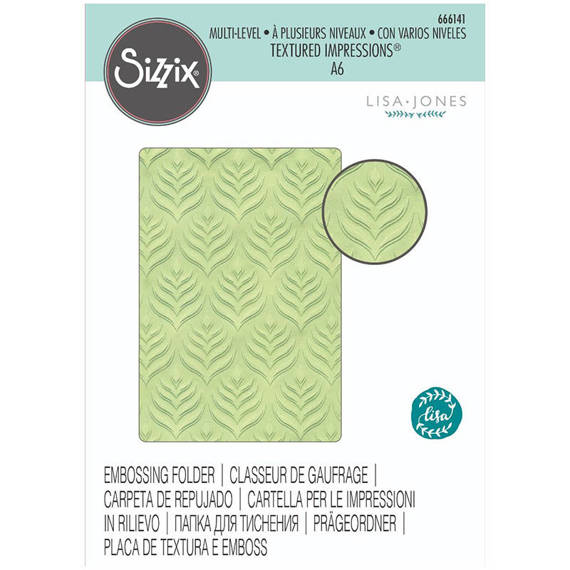 SIZZIX - 3D Textured Multi-Level Textured Impressions Sizzix - Palm Repeat Blätter, Palmen