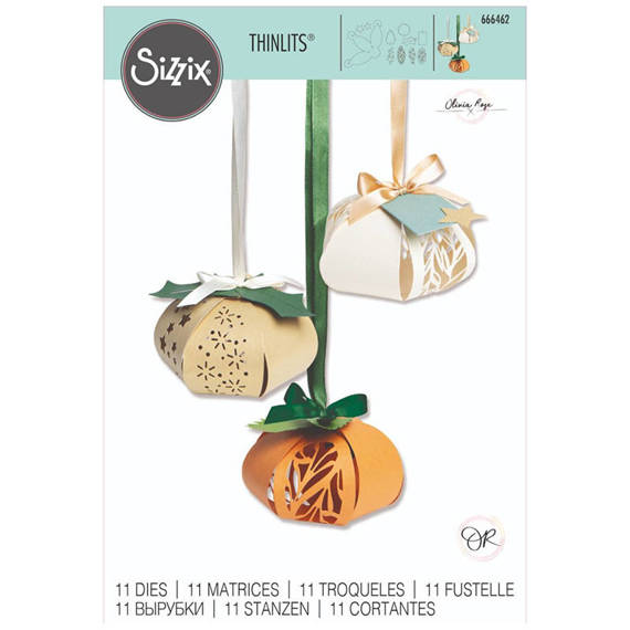 SIZZIX Stanzform Präge Stanzschablone Cutting Die, 3D Lantern by Olivia Rose