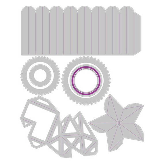 SIZZIX Stanzform Präge Stanzschablone Cutting Die, Rosettes by Tim Holtz