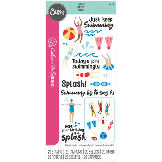 SIZZIX Stempel + Stnzform - Synchronized Swimmers 