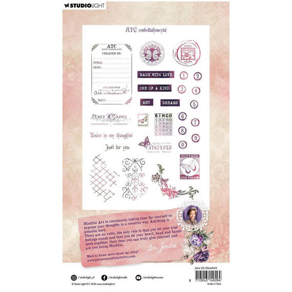 SRUDIOLIGHT - Transparenter Stempel - ATC embellishments, Dekorationen