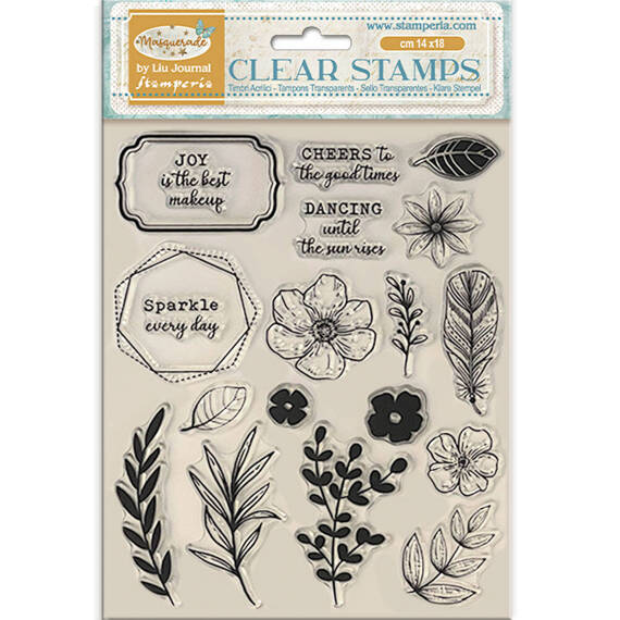 STAMPERIA Clear Stamps - Masquerade Blumen und andere