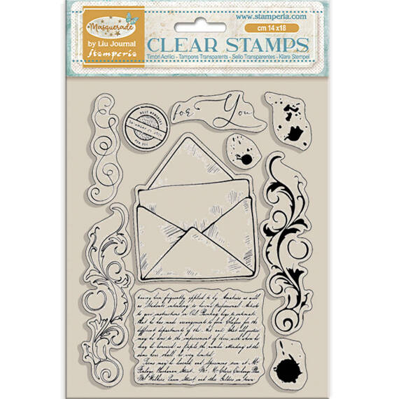 STAMPERIA Clear Stamps - Masquerade Schreiben