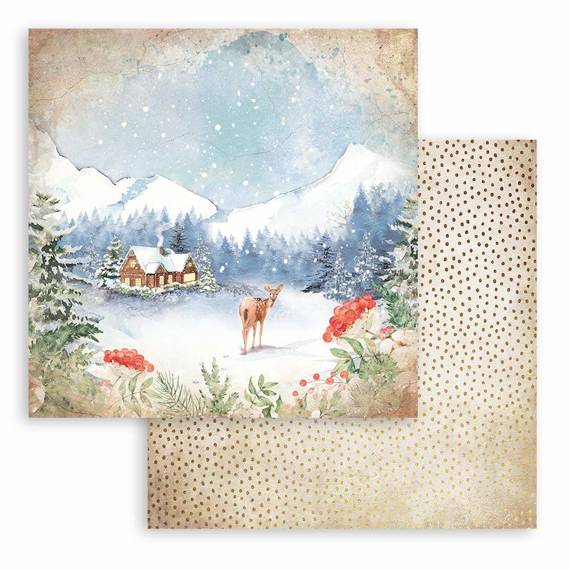 STAMPERIA Set 10 Blatt 15x15cm doppelseitig Scrapbooking Papier 190g, Romantic Home