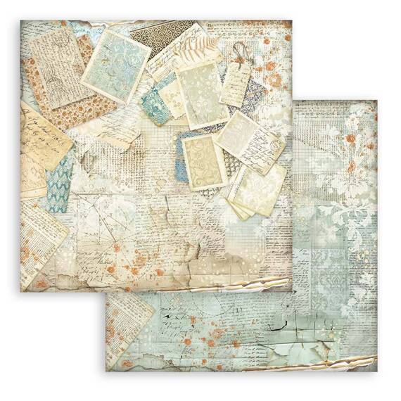 STAMPERIA Set 10 Blatt 20x20cm doppelseitig Scrapbooking Papier 190g, Alterego Hintergrund