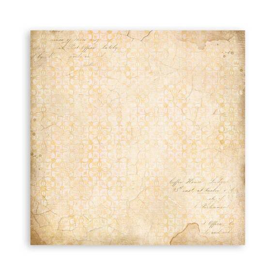 STAMPERIA Set 10 Blatt 20x20cm doppelseitig Scrapbooking Papier 190g, Golden Harmony