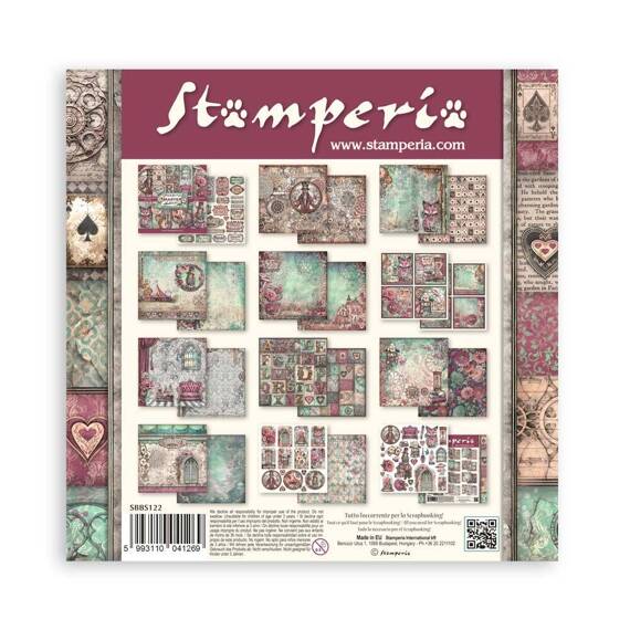 STAMPERIA Set 10 Blatt 20x20cm doppelseitig Scrapbooking Papier 190g, Master of Magic