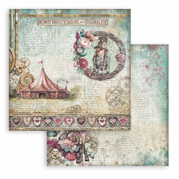 STAMPERIA Set 10 Blatt 20x20cm doppelseitig Scrapbooking Papier 190g, Master of Magic