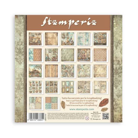 STAMPERIA Set 10 Blatt 30,5x30,5cm doppelseitig Scrapbooking Papier 190g, Alterego