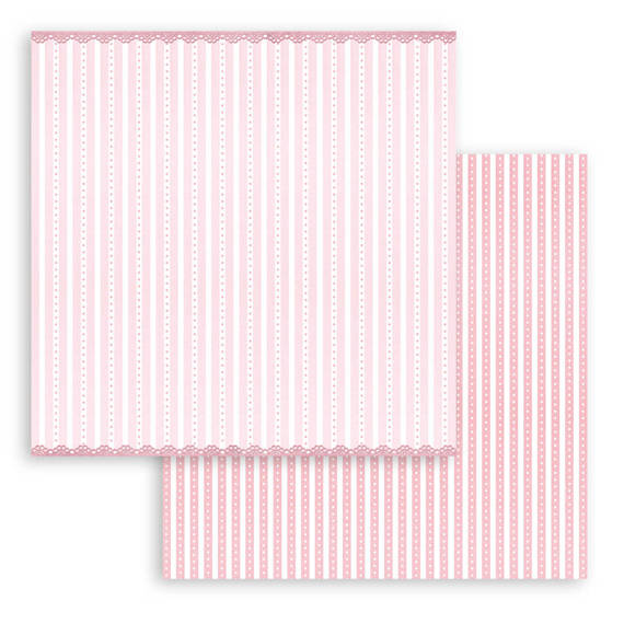 STAMPERIA Set 10 Blatt 30,5x30,5cm doppelseitig Scrapbooking Papier 190g, Babydream Pink