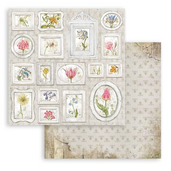 STAMPERIA Set 10 Blatt 30,5x30,5cm doppelseitig Scrapbooking Papier 190g, Romantic Garden House