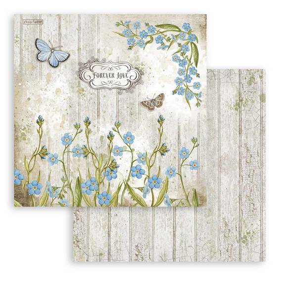 STAMPERIA Set 10 Blatt 30,5x30,5cm doppelseitig Scrapbooking Papier 190g, Romantic Garden House