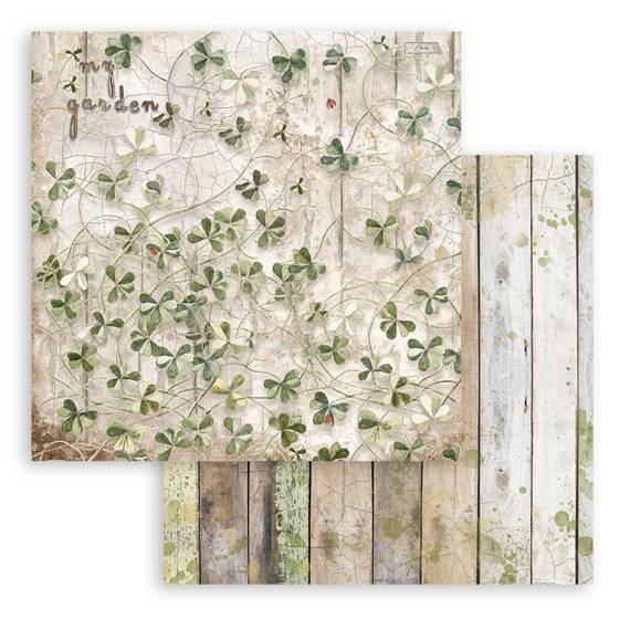 STAMPERIA Set 10 Blatt 30,5x30,5cm doppelseitig Scrapbooking Papier 190g, Romantic Garden House