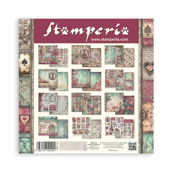 STAMPERIA Set 10 Blatt 30,5x30,5cm doppelseitig Scrapbooking Papier, Master of Magic