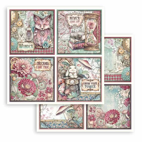 STAMPERIA Set 10 Blatt 30,5x30,5cm doppelseitig Scrapbooking Papier, Master of Magic