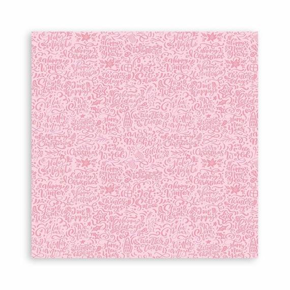 STAMPERIA Set 22Blatt 30,5x30,5cm einseitig Scrapbooking Papier 190g, Christmas Rose