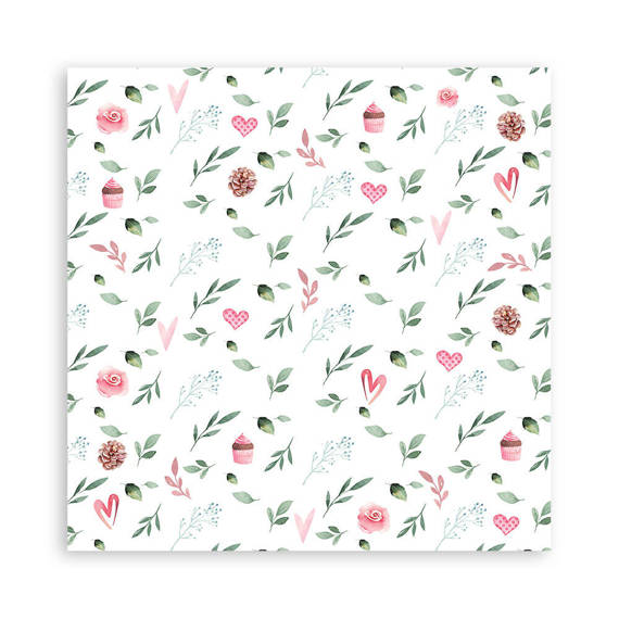 STAMPERIA Set 22Blatt 30,5x30,5cm einseitig Scrapbooking Papier 190g, Christmas Rose