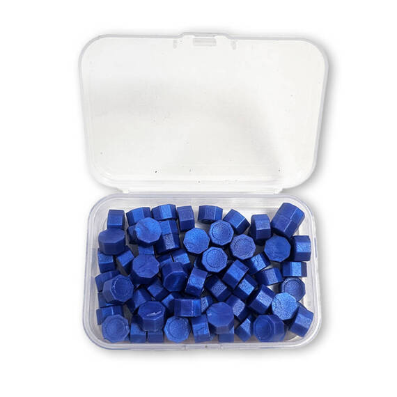 STAMPERIA - Wachsperlen - Wax beads - Wachs-Set - blau 20 g