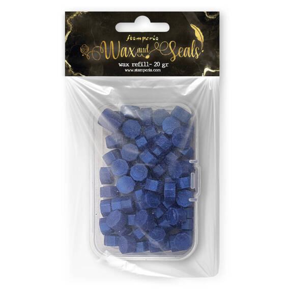 STAMPERIA - Wachsperlen - Wax beads - Wachs-Set - blau 20 g