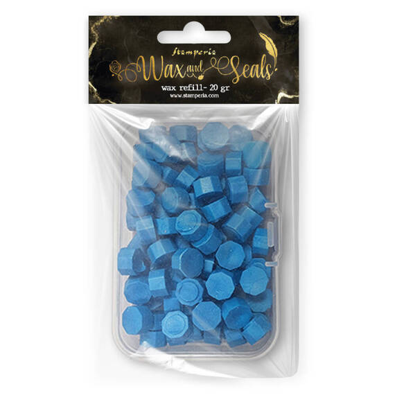 STAMPERIA - Wachsperlen - Wax beads - Wachs-Set - hellblau 20 g