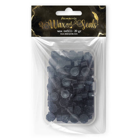 STAMPERIA - Wachsperlen - Wax beads - Wachs-Set - mattschwarz 20 g