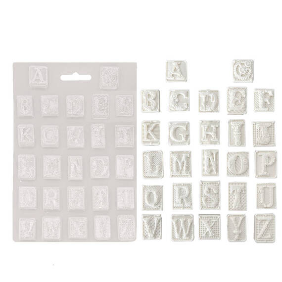 STAMPERIA flexible Gießform aus Kunststoff Form Mold Mould Dekor, Master of Magic Alphabet