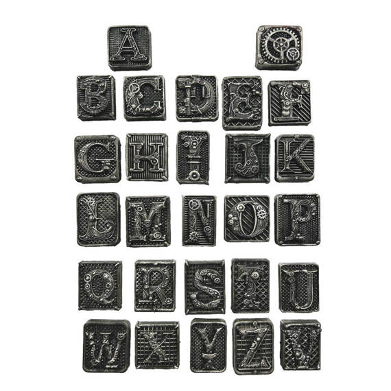 STAMPERIA flexible Gießform aus Kunststoff Form Mold Mould Dekor, Master of Magic Alphabet