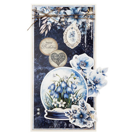 STUDIO LIGHT 20Blatt A5 Elemente Scrapbooking Papier - Frozen Flowers