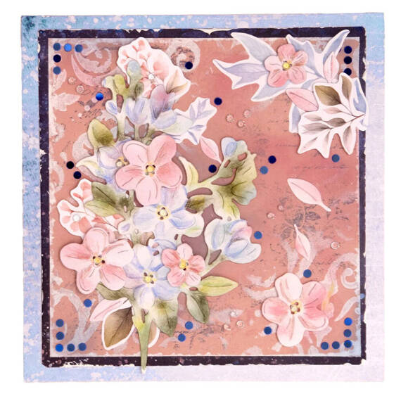 STUDIO LIGHT 20Blatt A5 Elemente Scrapbooking Papier - Frozen Flowers