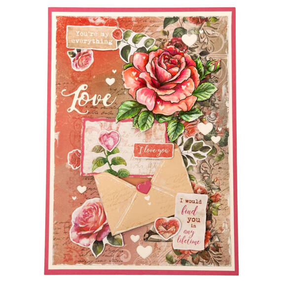 STUDIO LIGHT 20Blatt A5 Elemente Scrapbooking Papier -  Love of my life