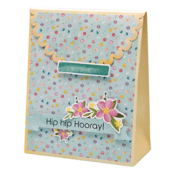 STUDIO LIGHT - Papierset zur Herstellung von Taschen - Giftboxes paper Pad - Hip hip Hooray