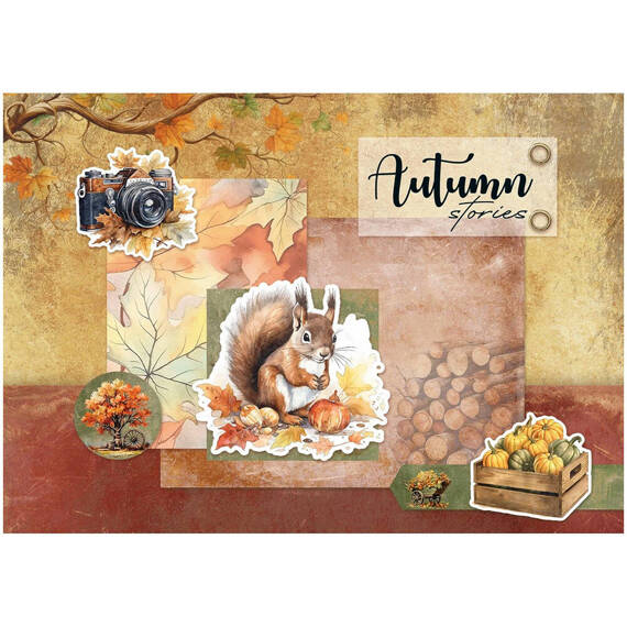 STUDIO LIGHT - Scrapbooking Papierelemente A5 - Autumn Vibes