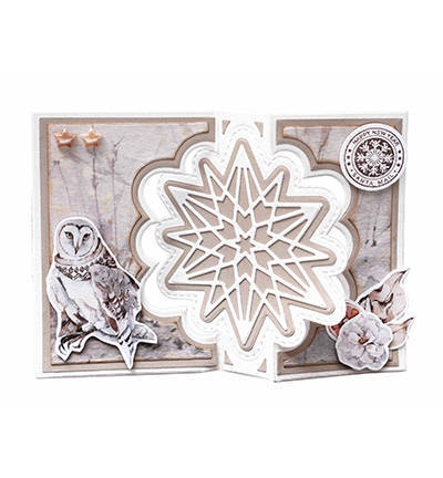 STUDIO LIGHT - Stanzform Präge Stanzschablone Cutting Die, Christmas Star zig-zag card