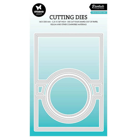 STUDIO LIGHT - Stanzform Präge Stanzschablone Cutting Die - Circle folding card shape