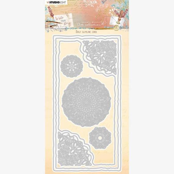 STUDIO LIGHT - Stanzform Präge Stanzschablone Cutting Die, Doily slimline card