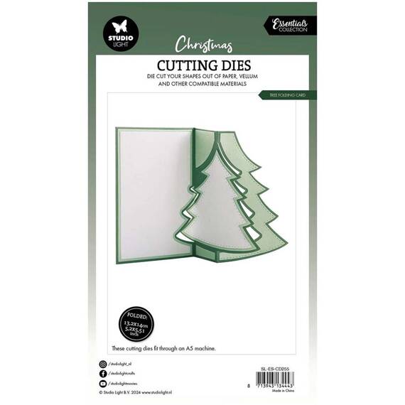 STUDIO LIGHT - Stanzform Präge Stanzschablone Cutting Die -  Tree folding card