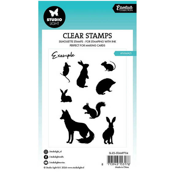 STUDIO LIGHT - Transparenter Stempel - Animals Waldtiere