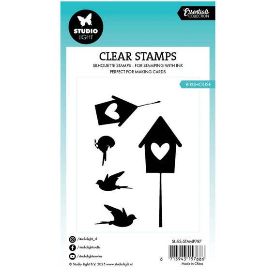 STUDIO LIGHT - Transparenter Stempel - Birdhouse