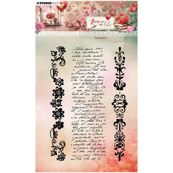 STUDIO LIGHT - Transparenter Stempel -  Borders Love of my life